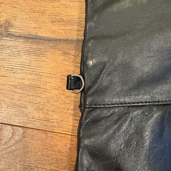 Chic Black Leather Clutch - Picture 8 of 10